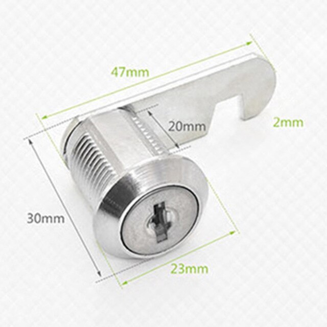 6/20/25/30mm Cam Lock Door Barrel Drawer Cabinet Mail Box Locker Cupboard 2 Key