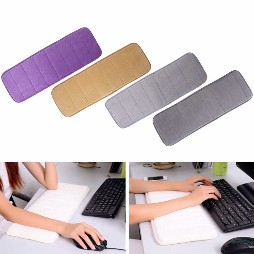 Ultra de memoria algodón teclado almohadilla suave absorbente de sudor Anti-slip muñeca alfombrilla para codos Pad Oficina escritorio ordenador de sobremesa