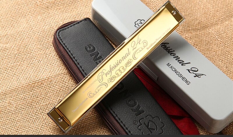 Kongsheng Harmonica 24 Holes Tremolo harp Instrumento Musical Armonica Woodwind Instruments Mouth Ogan Mondharmonica g armonicas