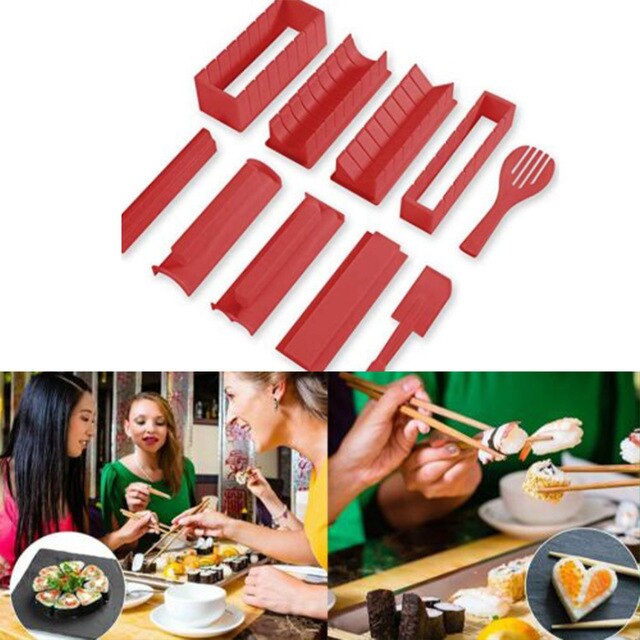 Sushi Making Tools 10pcs Sushi Making Kit Sushi Mold Deluxe Edition w... – Grandado