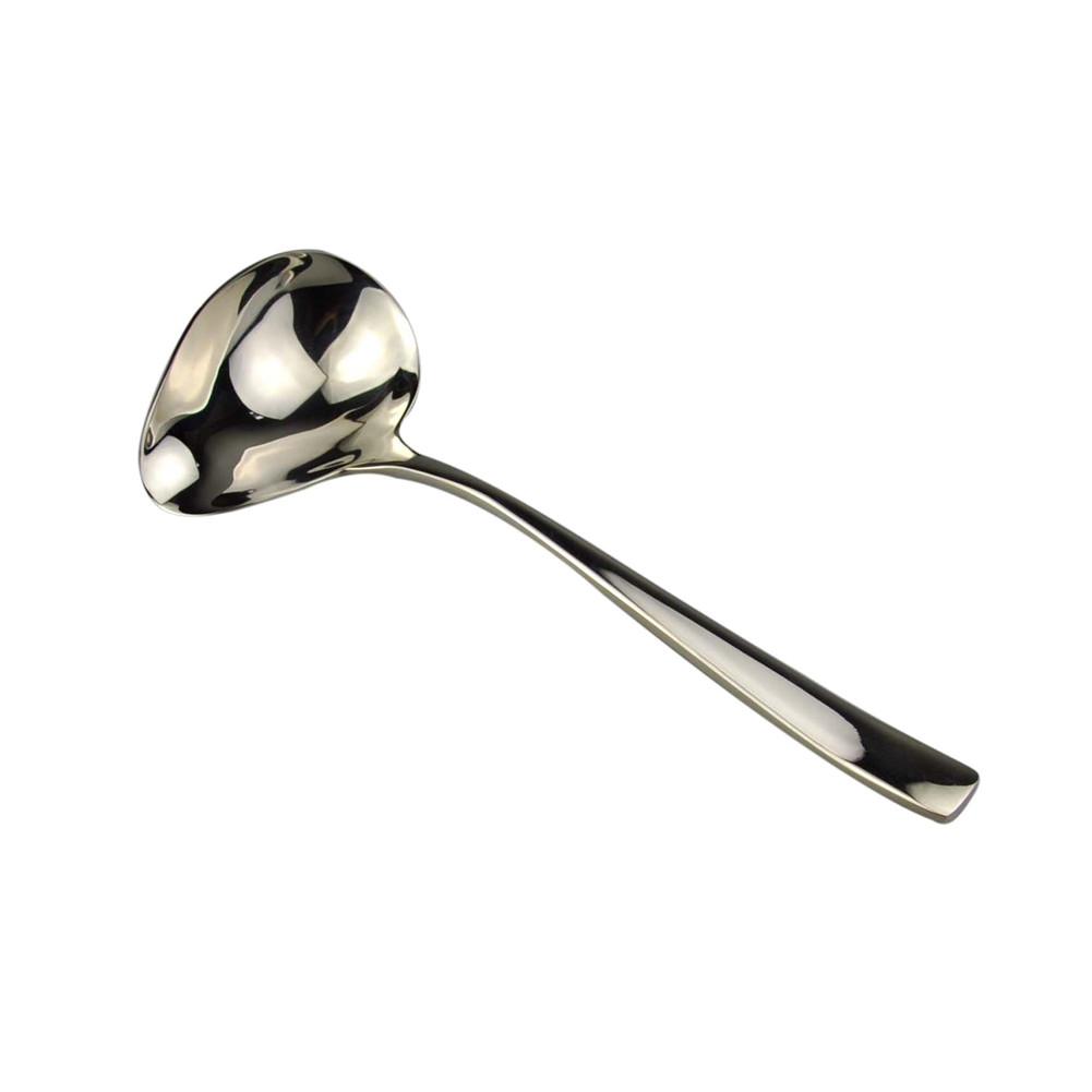 1pc Stainless Steel soup sauce spoon small Silver coffee cake Spoons Delicate Cutlery Kitchen Tools Soup Ladle: Default Title