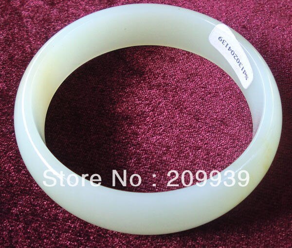 bargain price Natural Hetian fine stone Bracelet with certificate, grade A, size 58mm