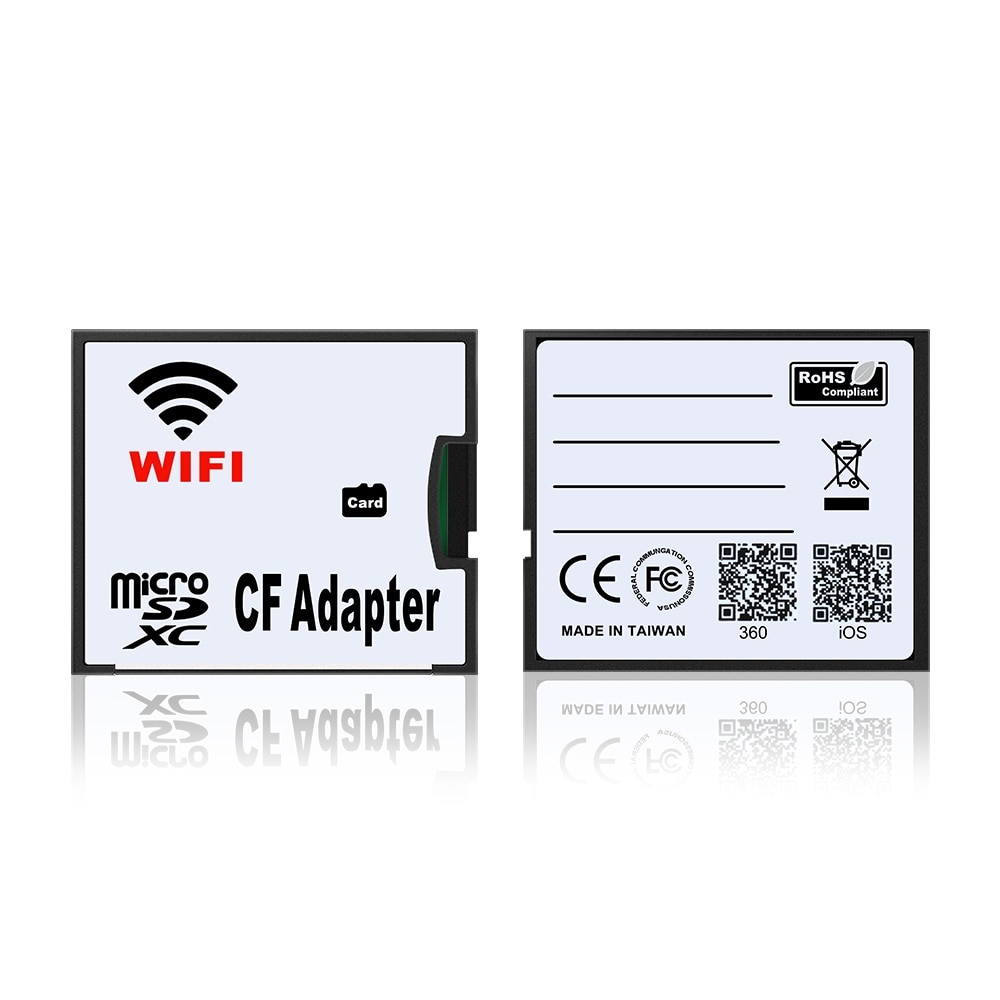 Rocketek Micro SD TF a CF/SD Wifi lector de tarjetas de memoria Adaptador convertidor MicroSD SDHC a Flash compacto tipo I