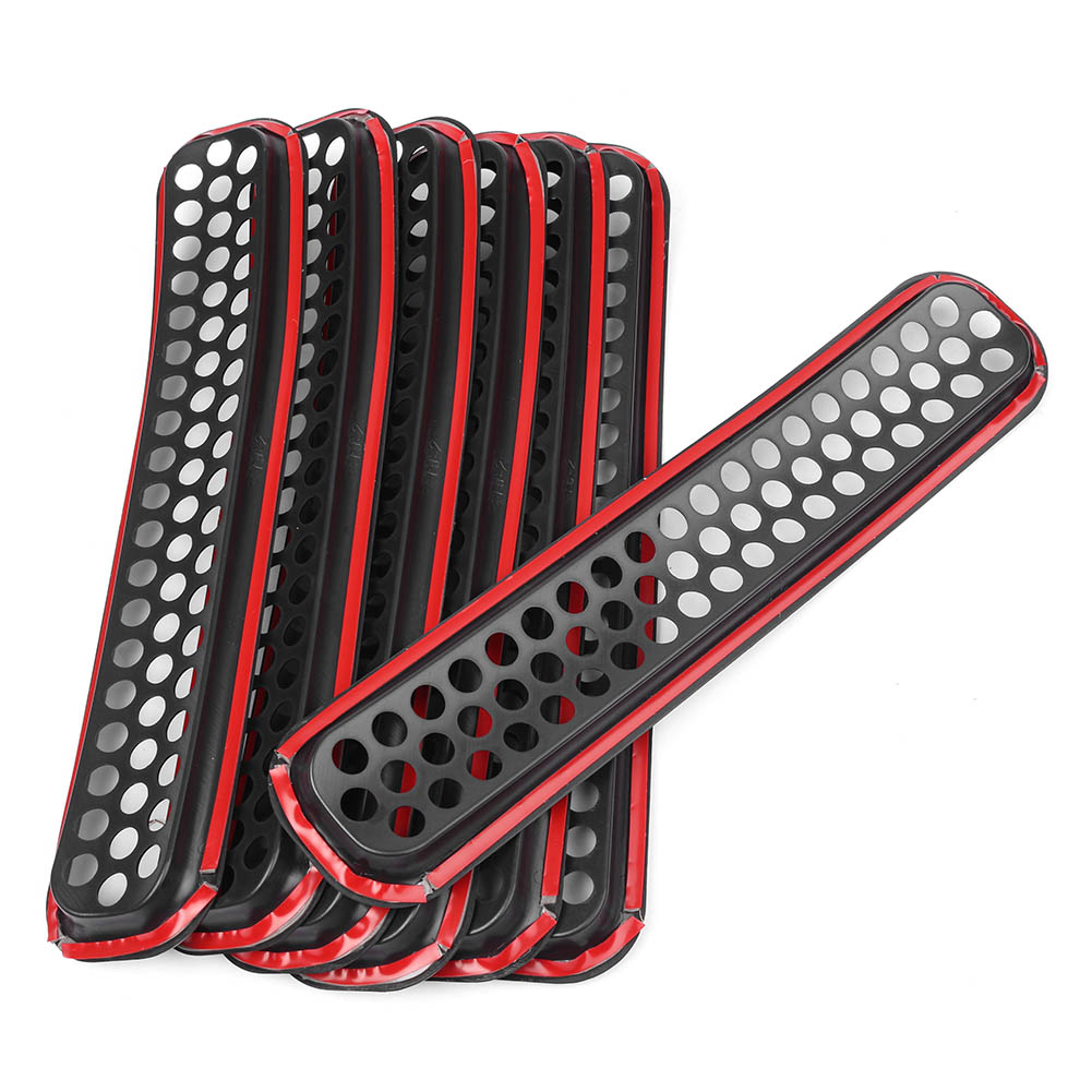 Grille Covers Insert Mesh Grill Voor Jeep Wrangler Tj 1997 1998 1999 2000 2001 2002 2003 2004 2005 2006 7 Pcs 34 Cm * 7 Cm