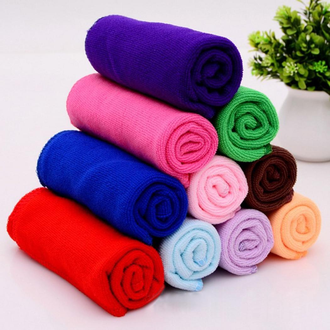 5Pcs Small Towel Soft Microfiber Towel great absorbent bathroom kitchen Cleaning face skin body washing use 25*25cm dishcloth