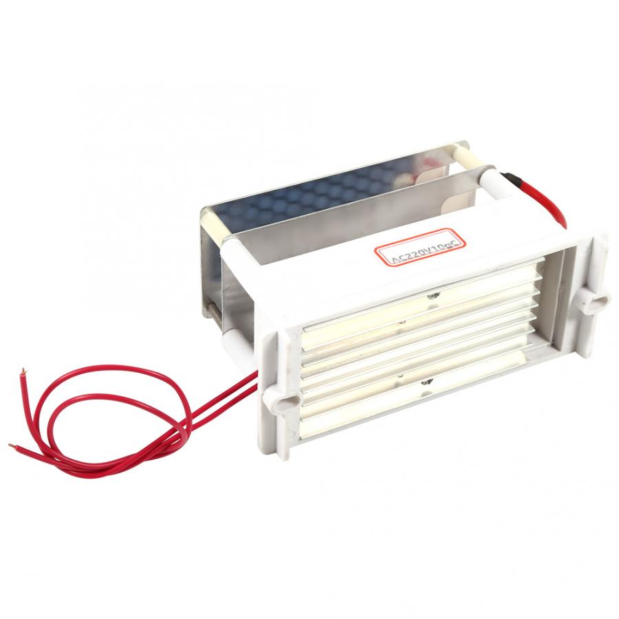 Generador de ozono portátil de 10g, máquina ozonizadora de aire con placa cerámica integrada doble, máquina de oxígeno AC220V