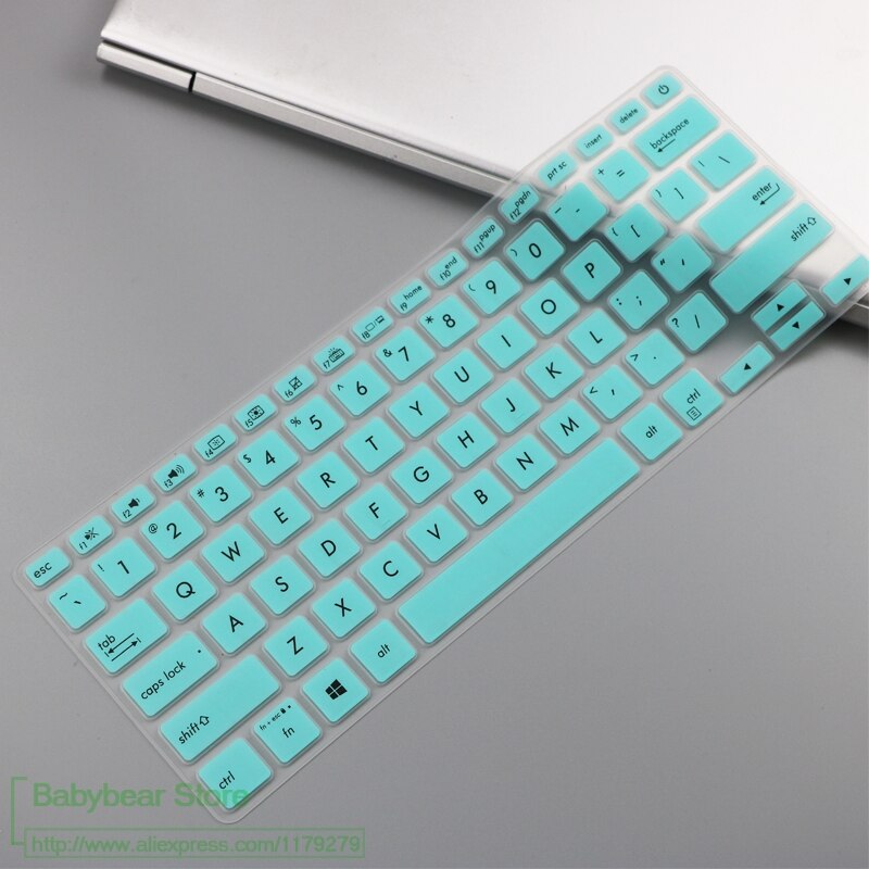 Silicone For Asus Vivobook S13 S330Un S330 S330Ua S330U Adol 13 13.3 Inch Laptop Keyboard Protective Keyboard Cover Protector: whiteblue
