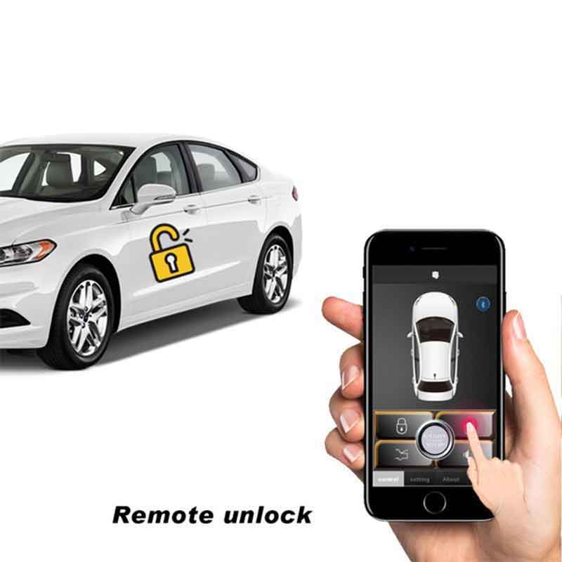 car alarm central locking universal Automatic Trunk Opening for cars autostart car accessories Mobile phone central lock MP686