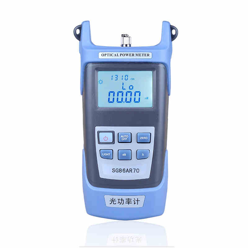 ZHWCOMM handheld SG86AR70 fiber optische power meter 800 ~ 1700nm SC/FC Adapter fiber optische test machine