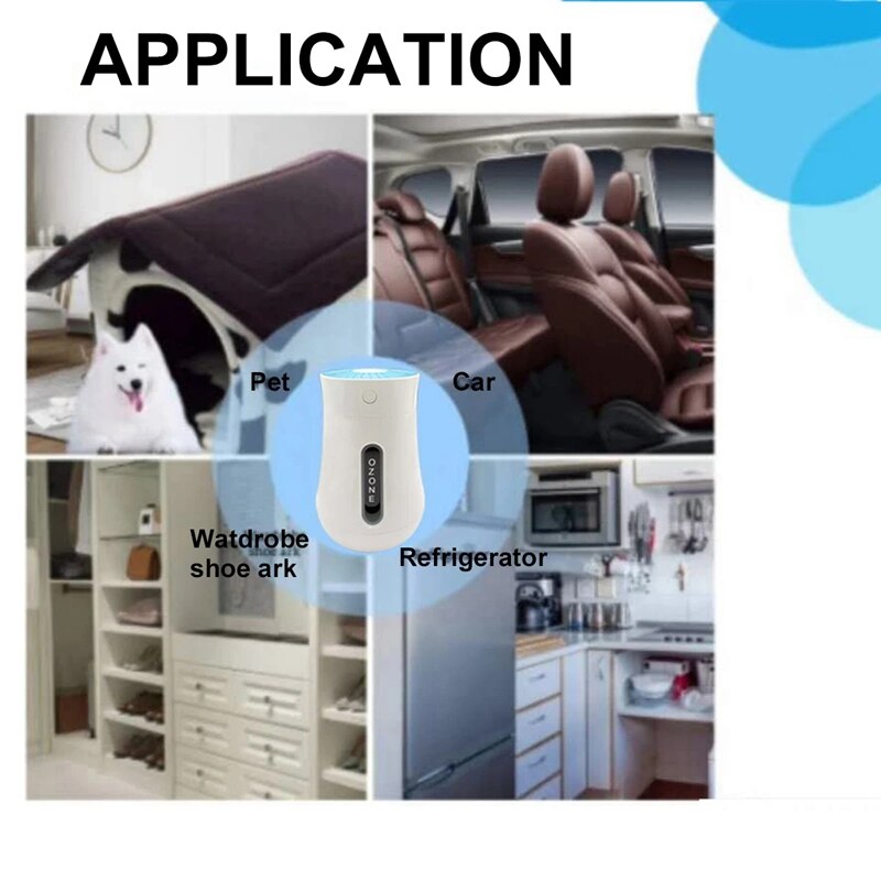 Top USB Ozone Generator Ozonator Air Purifier Water Food Vegetable 5Mg/H Multipurpose Portable Ozone Machine