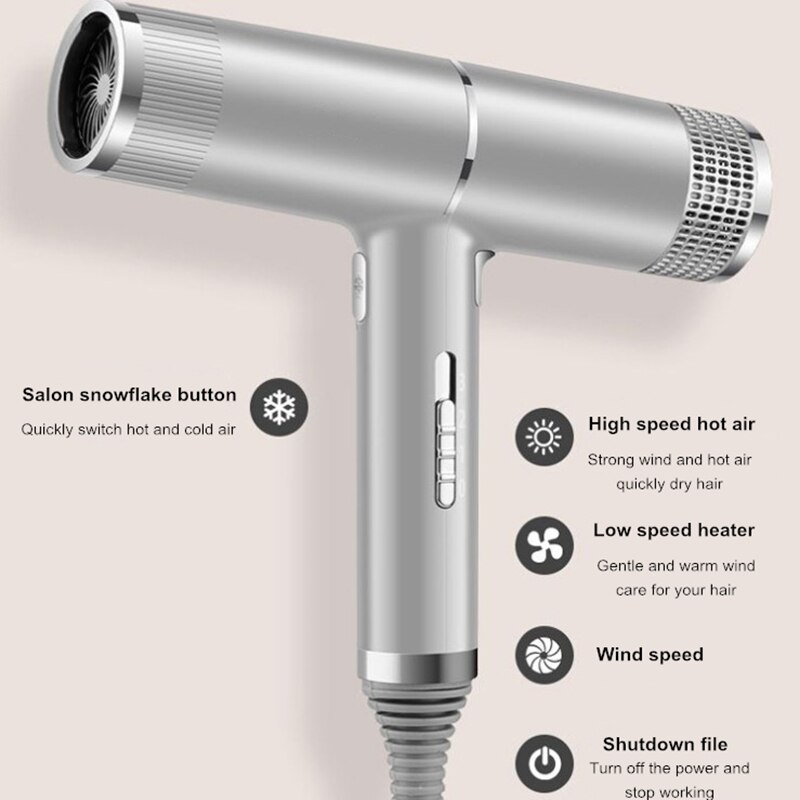 Professionele Haardrogers Licht Weighte Föhn Salon Droger & Cold Wind Negatieve Ionische Haar Stijl Tool