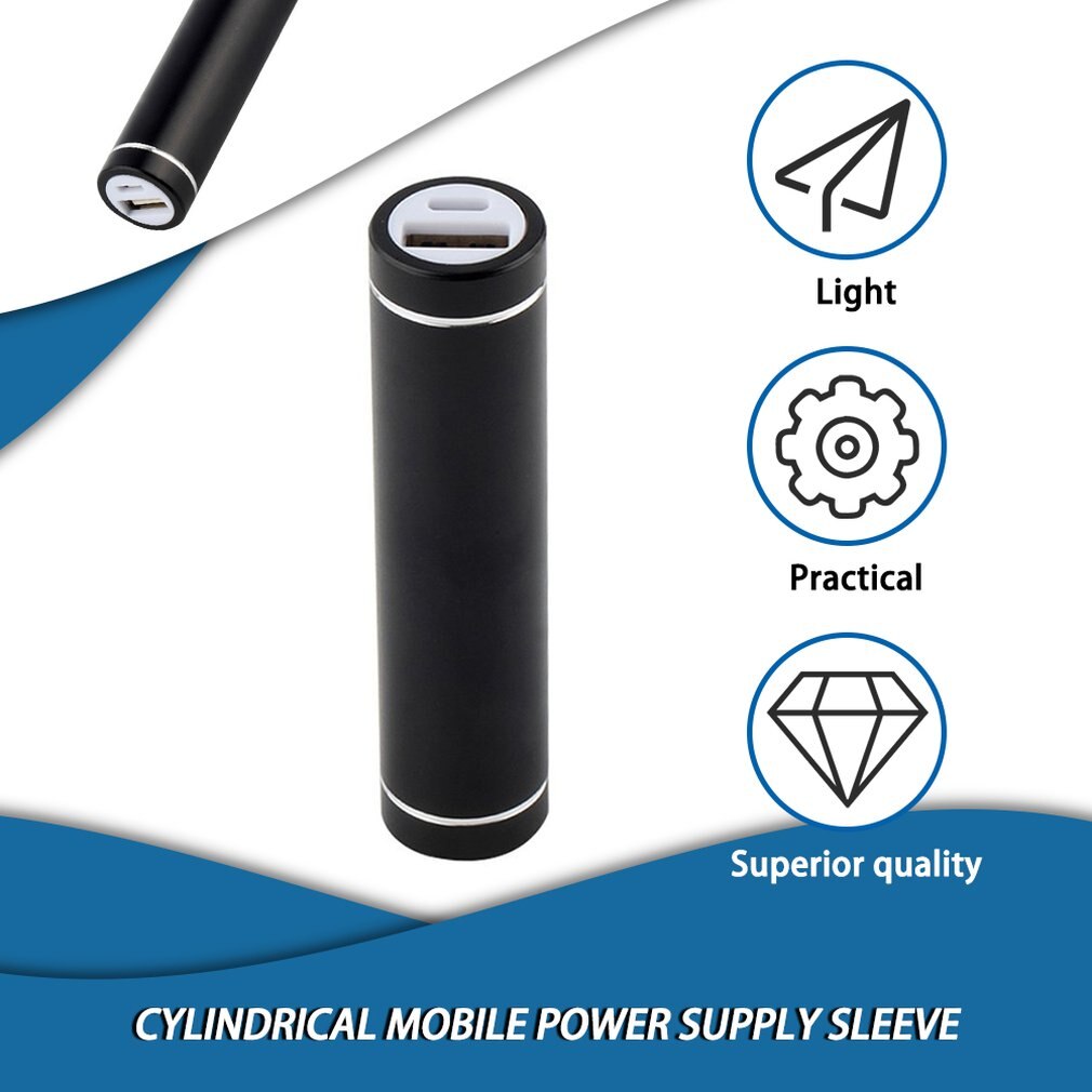 1 pcs Portable USB Mobile Power Bank Charger Pack Box Battery Case for 1 x 18650