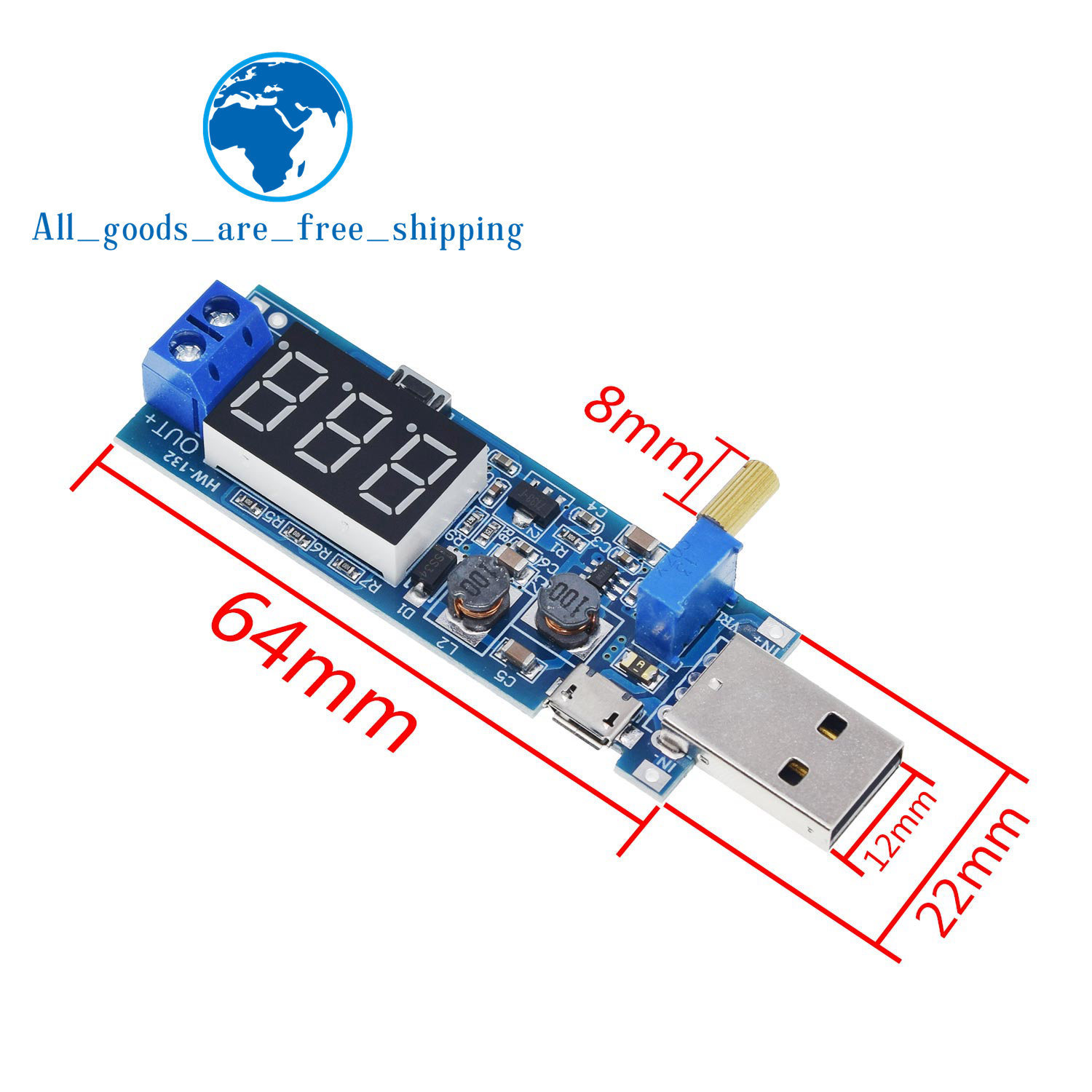 1Pcs DC-DC 5V Naar 3.5V / 12V Usb Step Up/Down Voedingsmodule Verstelbare boost Buck Converter Dc 1.2V-24V