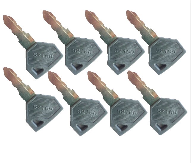 8 Uds., repuesto para llave de ignición de maquinaria pesada 198360-52160, compatible con tractores Yanmar