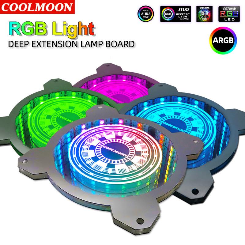 COOLMOON RGB Infinite Light Board 12cm Case Fan Bi... – Grandado