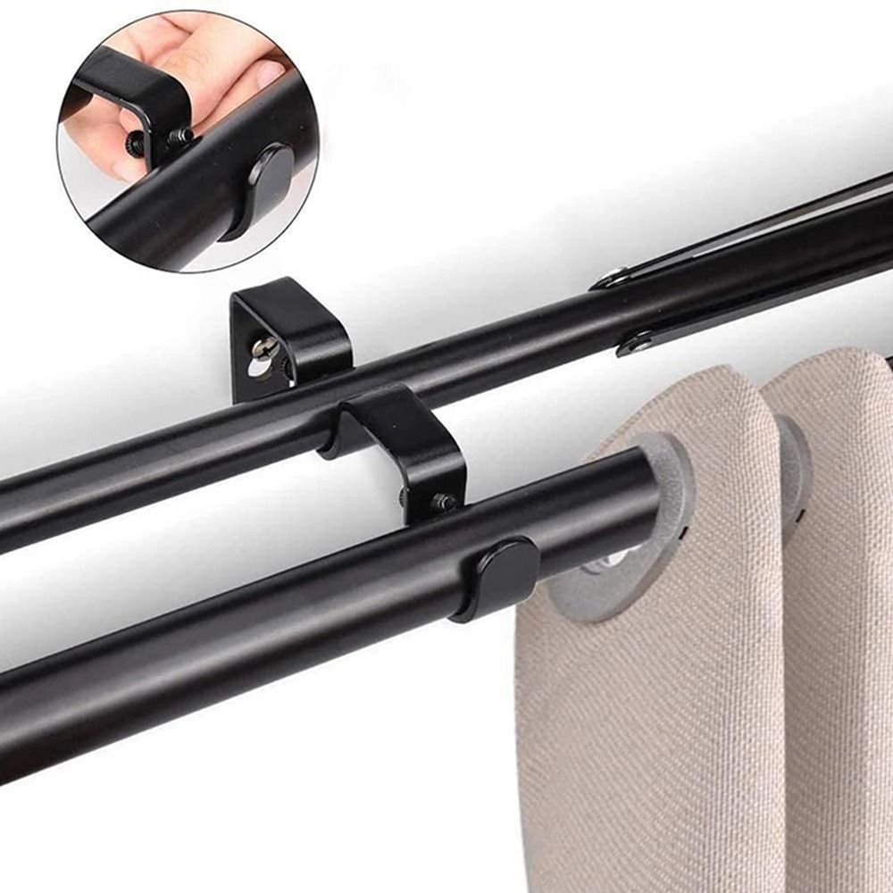 Enkele Hang Gordijnroede Beugel Zware Dubbele Hang Gordijnroede Houders Tikken Recht In Raamkozijn Gordijnroede Beugel
