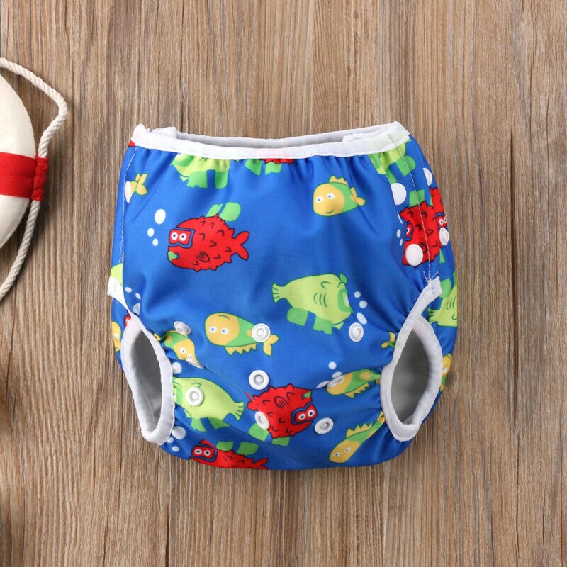 Imcute Einstellbar Mehrweg Baby Sommer Schwimmen Windel Badehose Wasserdichte Bademode