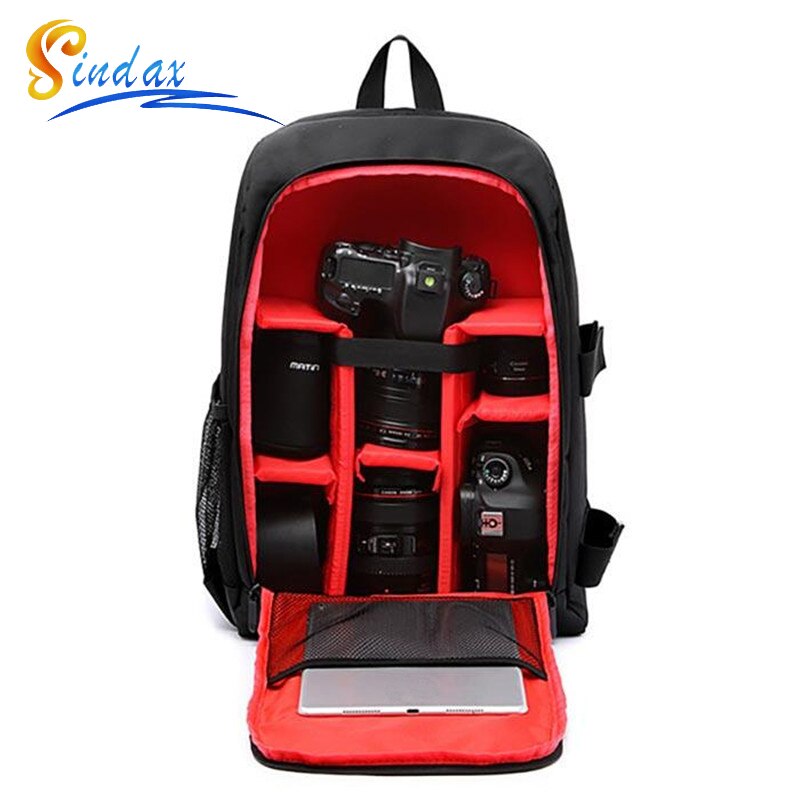 Mochila DSLR impermeable DLSR Photo Bag bolsa multifuncional bolsa para el exterior para cámara mochila funda para Nikon Canon Sony DSLR Bag Lens big
