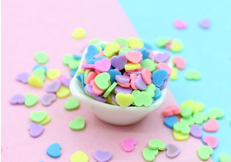 100G miniaturowa glina polimerowa cukierki cukier udawaj jedzenie narzędzie robić dekoracji ciast akcesoria okrągły/śnieg/Sakura kształt 5*1MM: style4