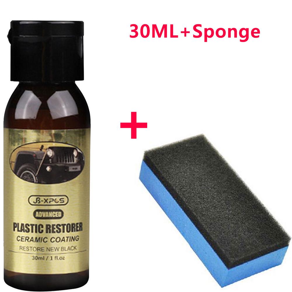 Keramikbeschichtung Trim Restore 30 ml Keramik Trim Coat Kit Quick Trim Restorer Keramikbeschichtung Autoteile Renovierungsmittel Bringen: Orange