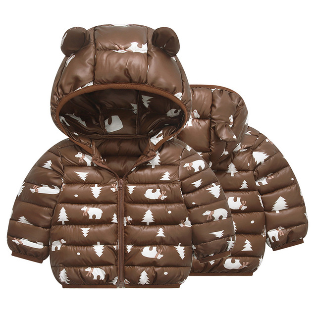 Medoboo Dikke Warme Baby Kleding Winter Jumpsuit voor een Jongen Meisje Pasgeborenen Snowsuit Overall Overalls Kinderen Kindje Jas Jas: ME0188-coffee / 24M
