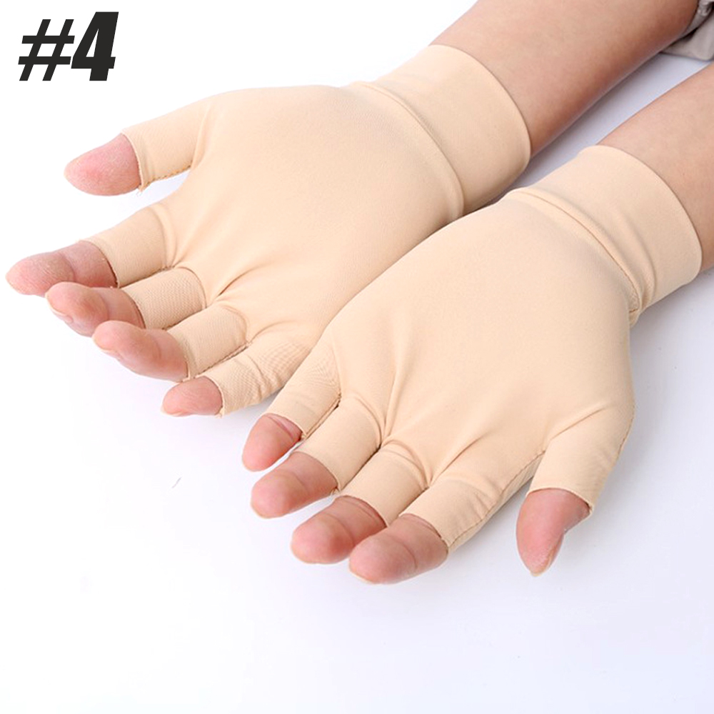 Arthritis Gloves Compression Gloves Magnetic Anti-Arthritis Therapeutic Therapy Fingerless Gloves Hand Pain Heal Joints Relief: Burgundy