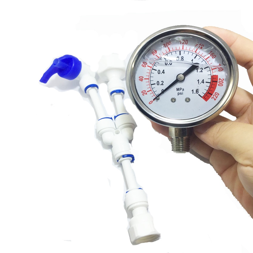 Met olie Anti-vibratie waterzuiveraar manometer Test meter om waterleidingen BELDE: 0-1.6MPA tool