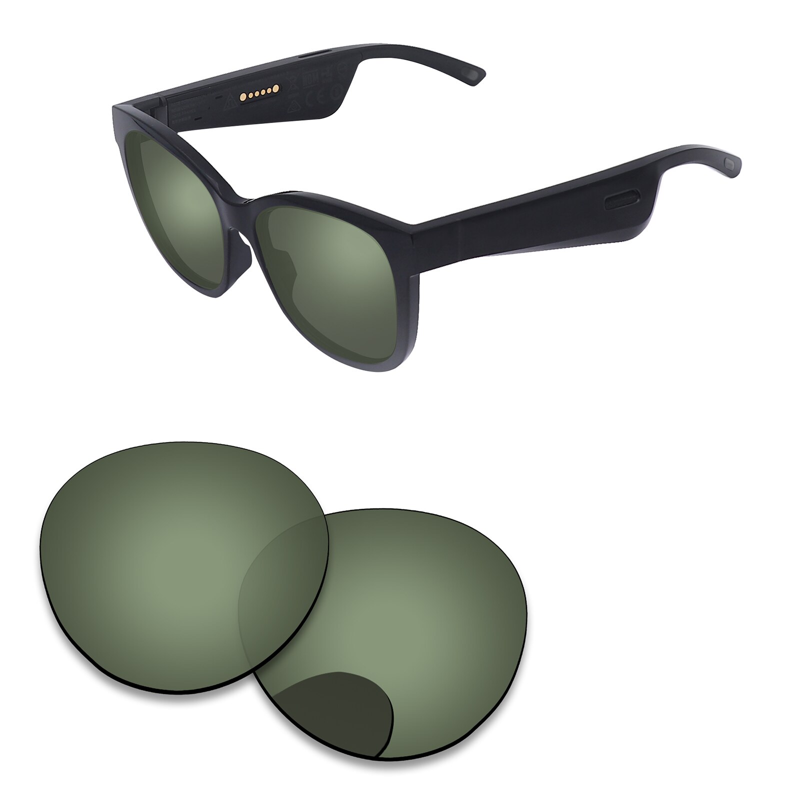 Alphax – verres de remplacement pour lunettes de soleil, polarisées, pour Bose Rondo S/M, Options multiples