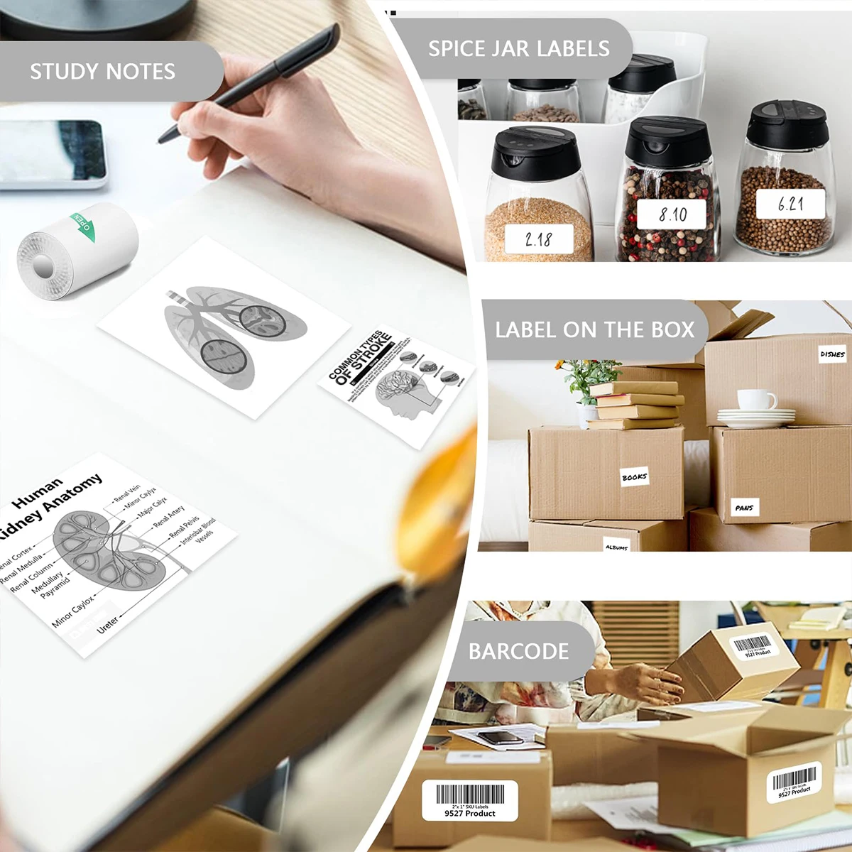 57x25mm Papier Für Mini Drucker Rolle Papier Art Kamera Selbst-Klebe Etikett Aufkleber Für T02/M02/M02S Für Foto Tagebuch Notizen Memo