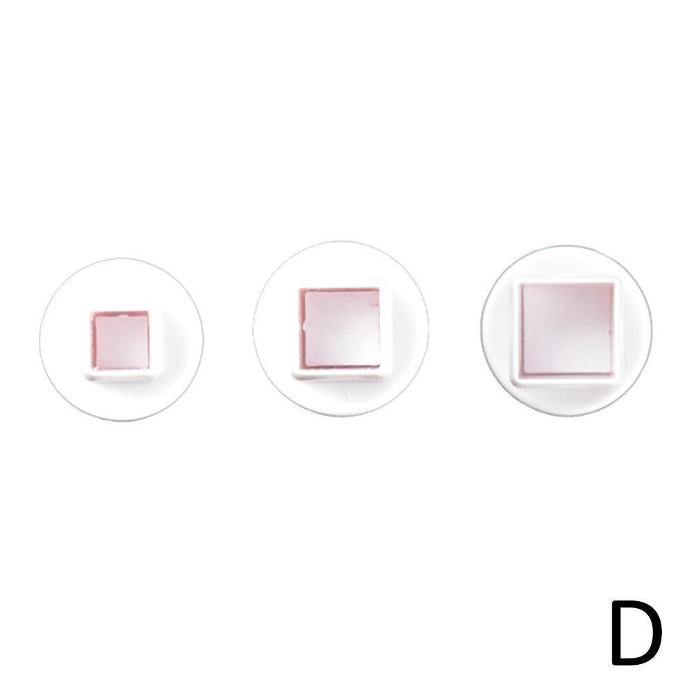 1pcs Plunger Fondant Cutter Cake Tools Cookie Mold Mould Craft Bakeware 3D Biscuit Style DIY 10 S8C0: square