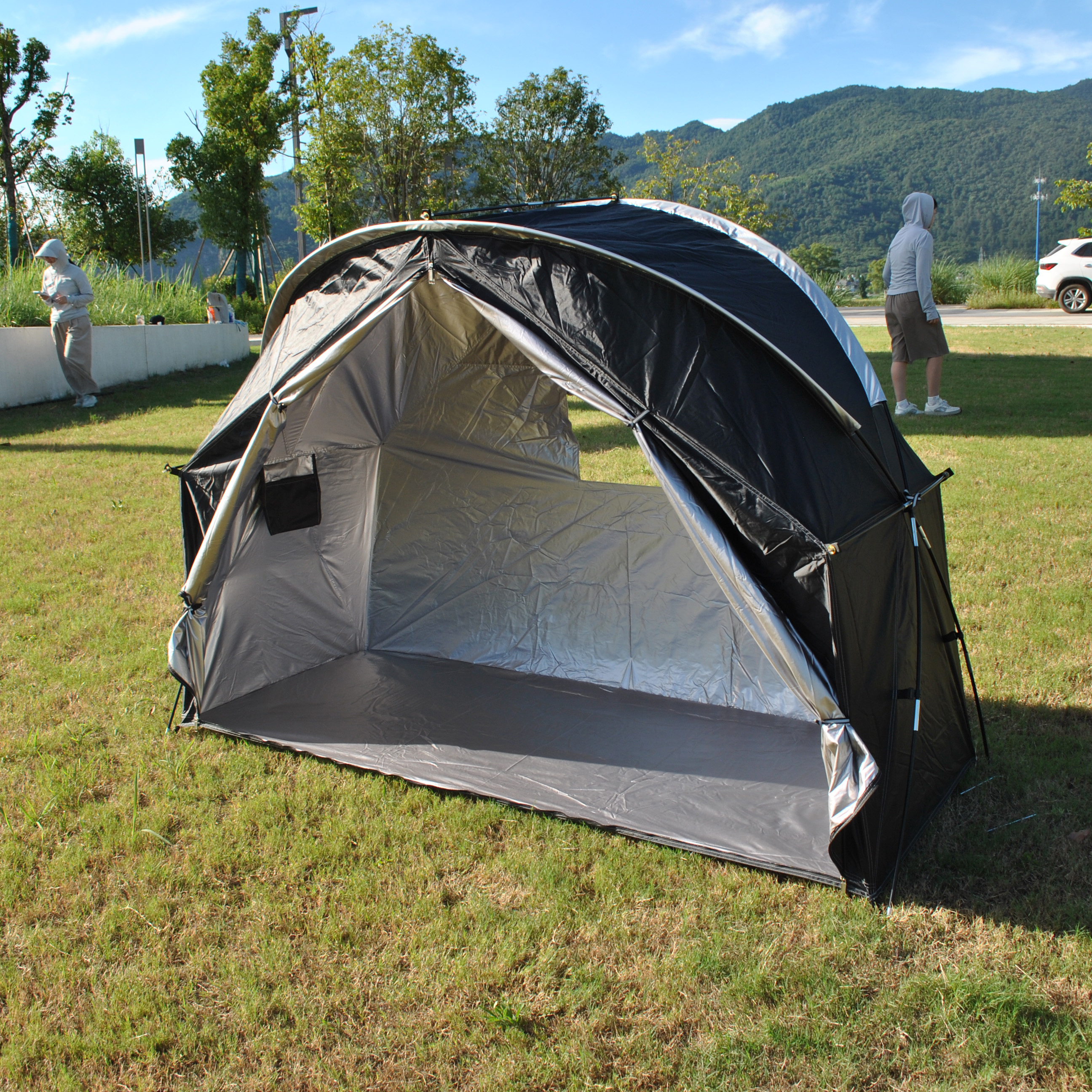 Durable Camping Tent, Outdoor Tent not include Bed, 1 Person Tent, Cot Tents with Silver Coating, Waterproof PU4000