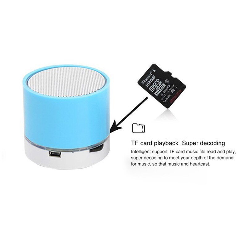 S10 Bluetooth Speaker Ondersteuning U Disk TF Card Mini Draadloze Outdoor Draagbare Speaker 360 Stereo Sound Speakers Voor Computer Telefoon