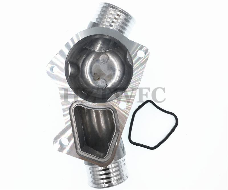 Darmowa wysyłka 11531722531 aluminiowa obudowa termostatu pokrywa z uszczelką robić BMW M3 Z3 E34 E36