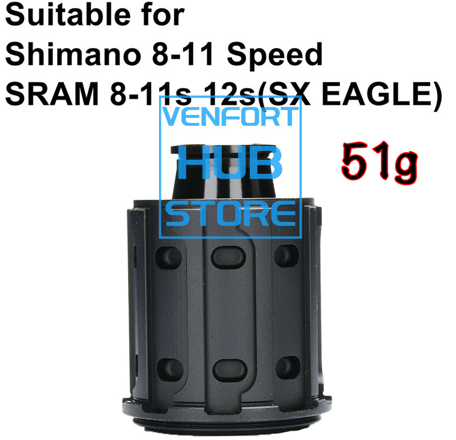 VENFORT GOLDIX HUB Ratchet Freehub Body For MTB BIKE SRAM XD Micro Spline HG 9/10/11/12S QR/THRU/BOOST: Red