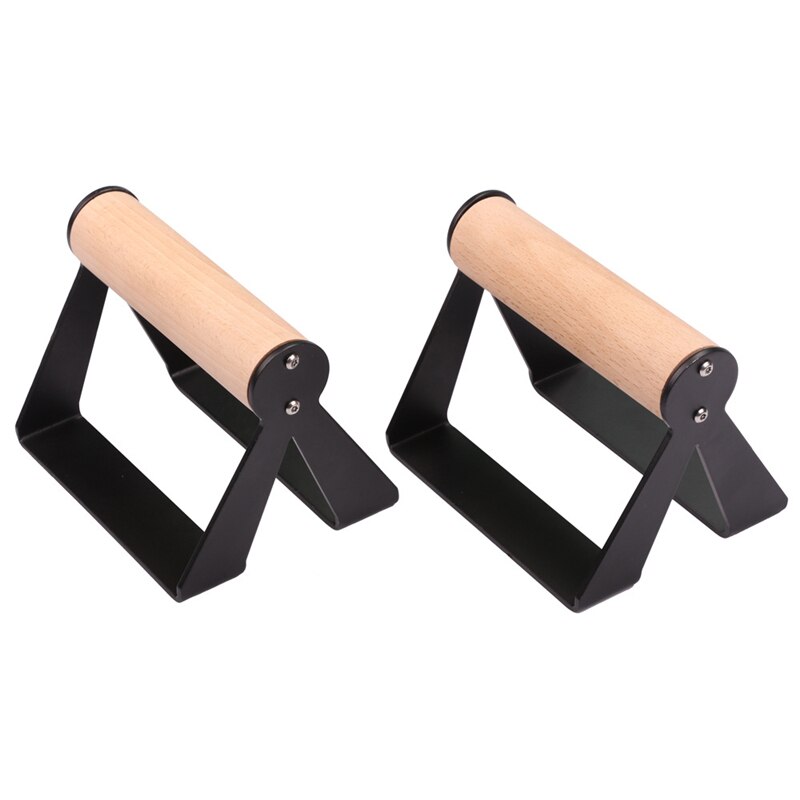 Soportes de madera para flexiones, manijas de Fitness para piso, barra doble paralela, gimnasio en casa, barras de entrenamiento muscular de pecho Abdominal