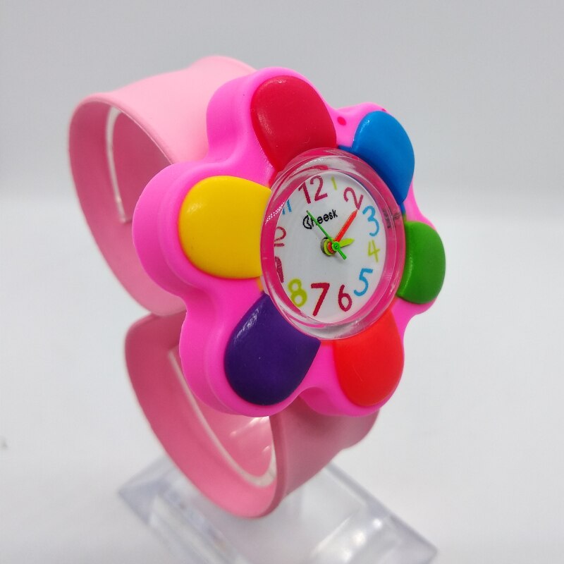 Combineren verschillende dieren Bloem Lieveheersbeestje Kids Slap Horloge Sport Pat Horloges Voor Kinderen Student Baby Cadeau Kind Horloges: 13