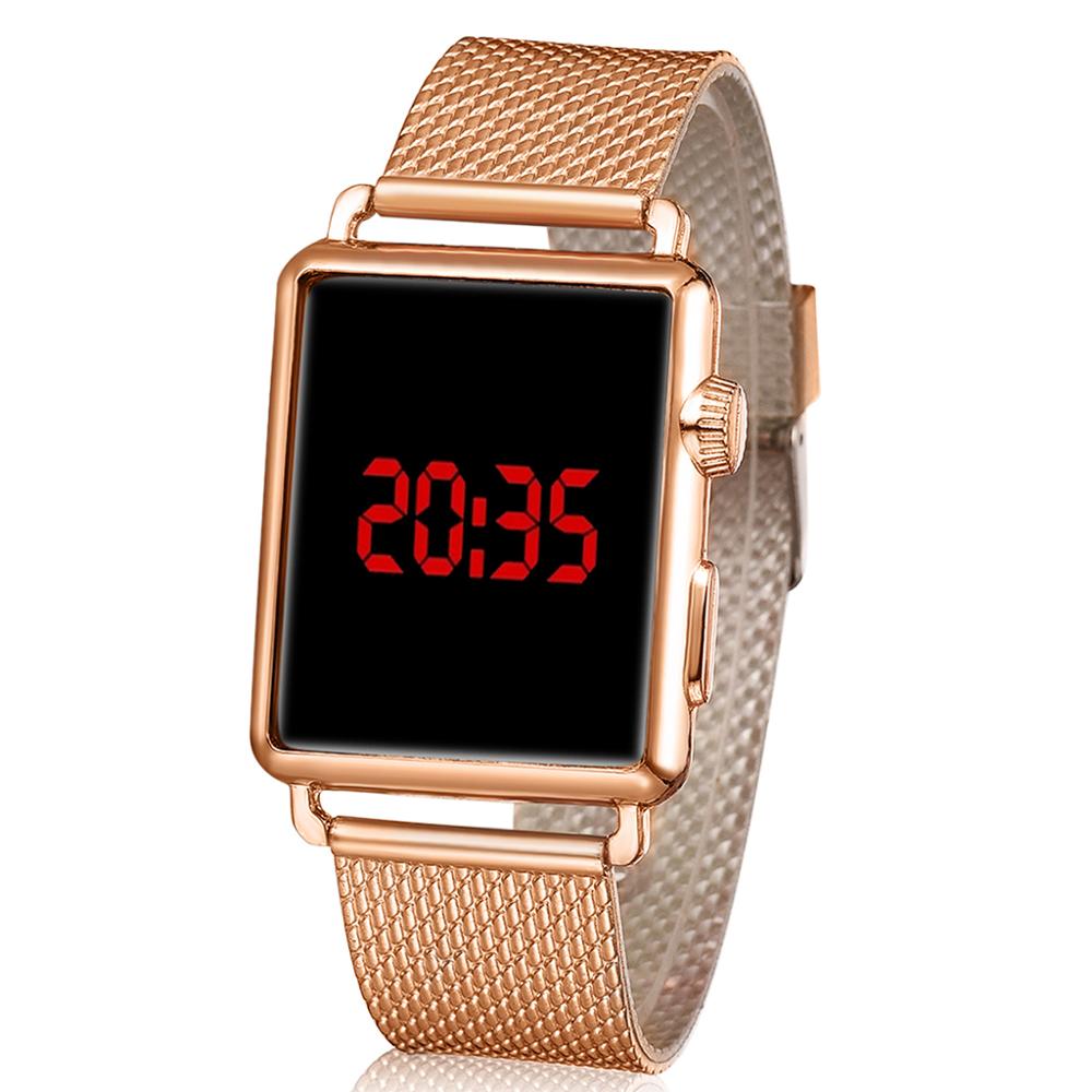 Heren Digitale Horloges Vrouwen Retro Led Digitale Shock Sport Waterdicht Mannen Horloges Relogio Masculino Gouden Horloge