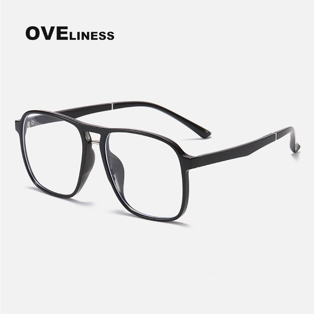 Anti Blue Light Glasses Men Bluelight Radiation Women TR90 Computer Gaming Glasses Blue Light Blocking glasses UV Eyewear frame: shiny black