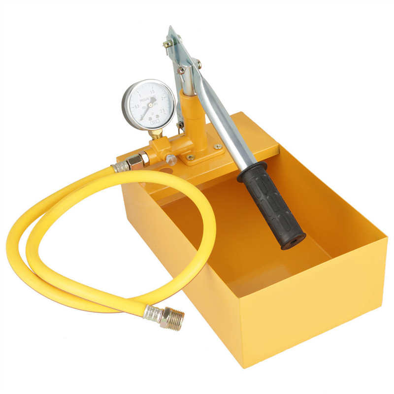 25KG 2.5Mpa Manual Hydraulic Water Pressure Test Pump Pipeline Tester Tool