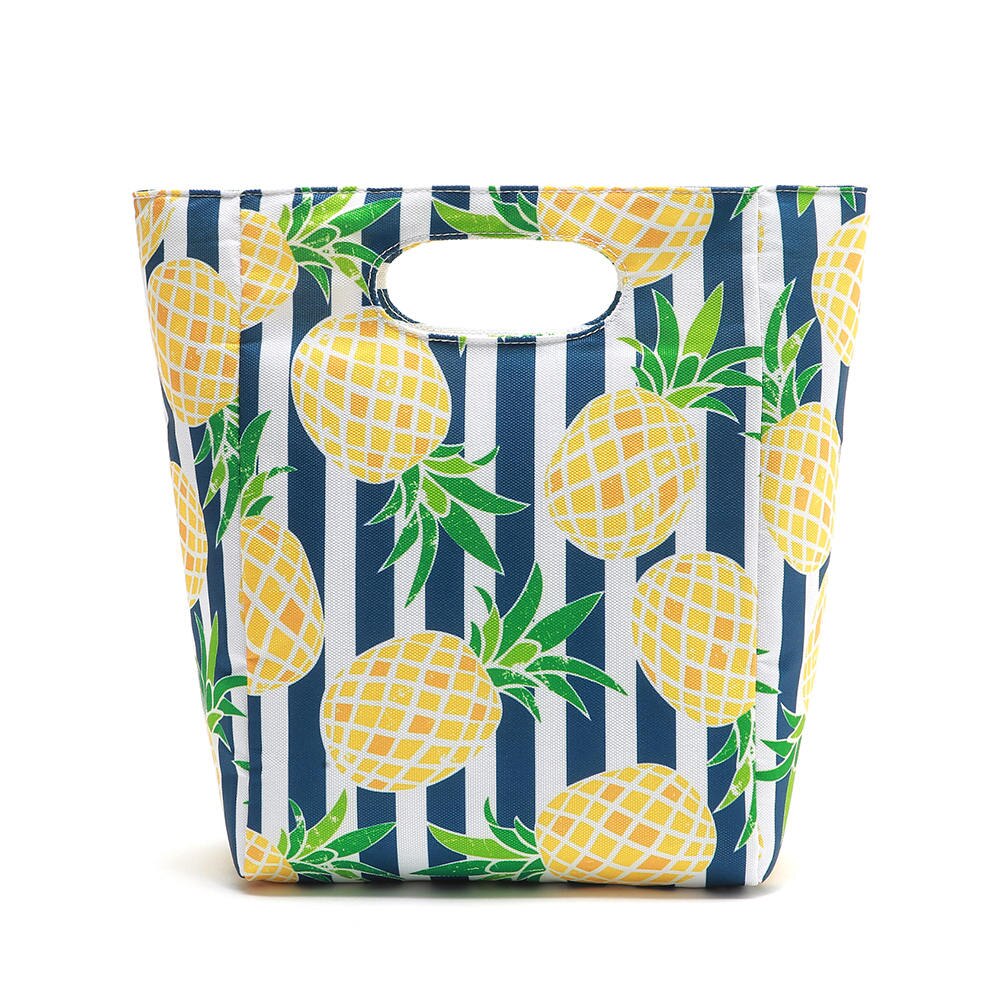 600D Polyester Oxford Portable 5L Cooler Bag Insulation Ice pack Thermal for Food Storage Picnic Ice Bag for kids: Pineapple