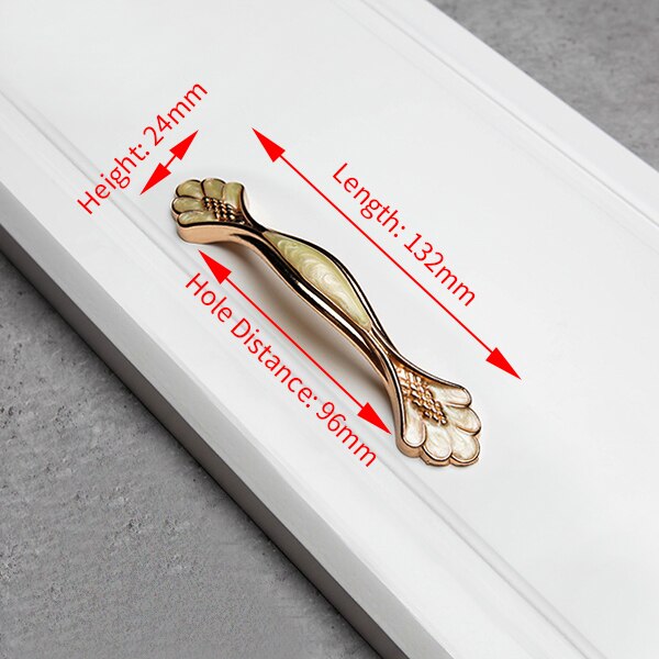 Bursztyn żółty europejskiej uchwyty robić szafek drzwi ze stopu aluminium kuchnia gałki uchwyty robić szafek gałki robić szuflady uchwyt robić szafy: LA867Y-96