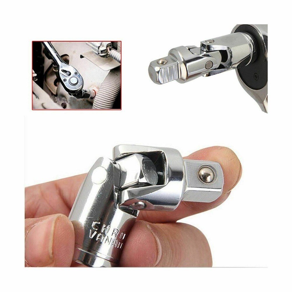 Universal Joint Set Ratchet Angle Extension Bar Socket Adapter Manual And Pneumatic Bendable Adapter Socket Tools