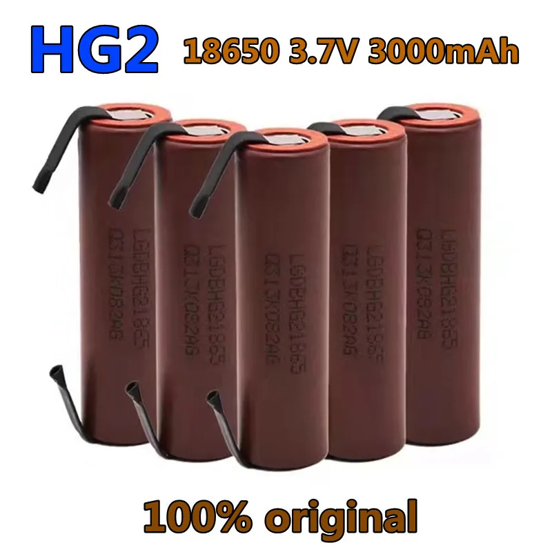 Original.Recargable.HG2-batería. De Litio,3,7 V, 3000mAh,para.18650.HG2.30A, Juguetes,Linterna, Herramientas.