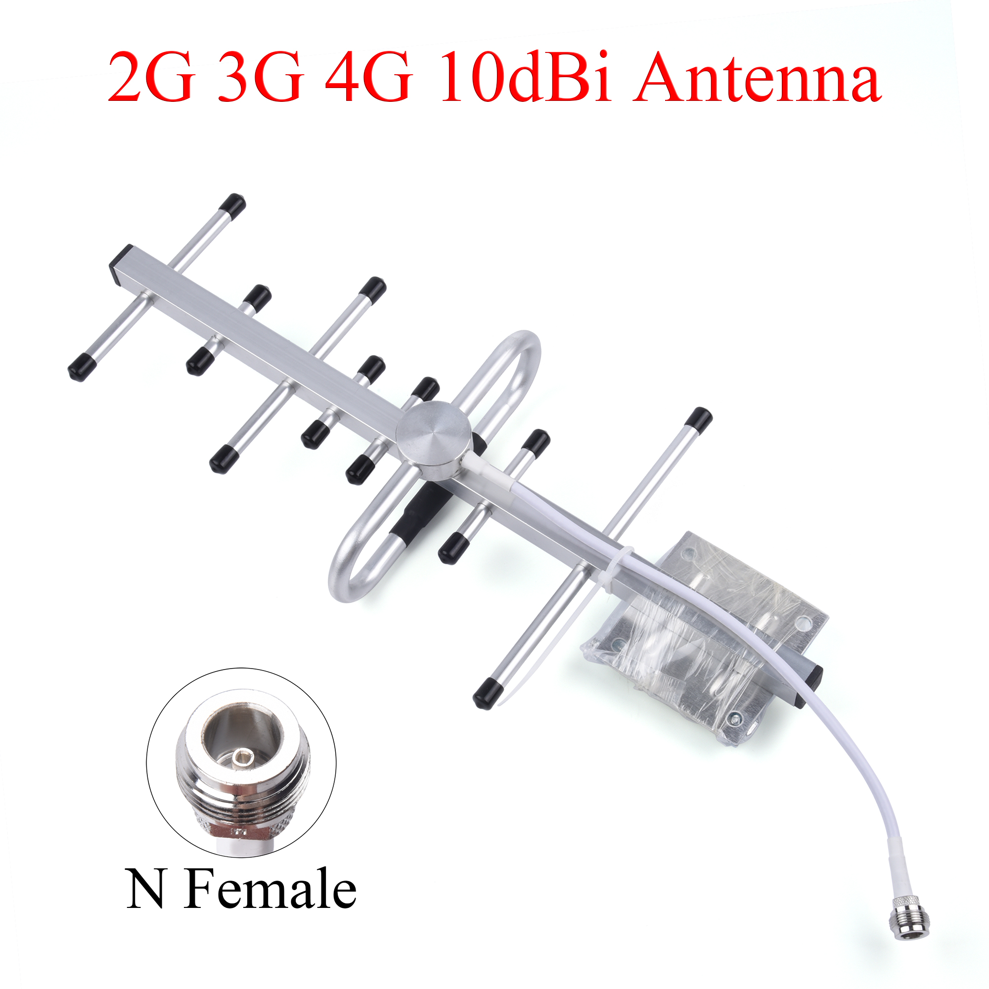 2G/3G/4G Lte 10dBi Antenne 698-2700Mhz Outdoor Draadloze Yagi Antenne N vrouwelijke Connector Fit Signaal Versterker Repeater