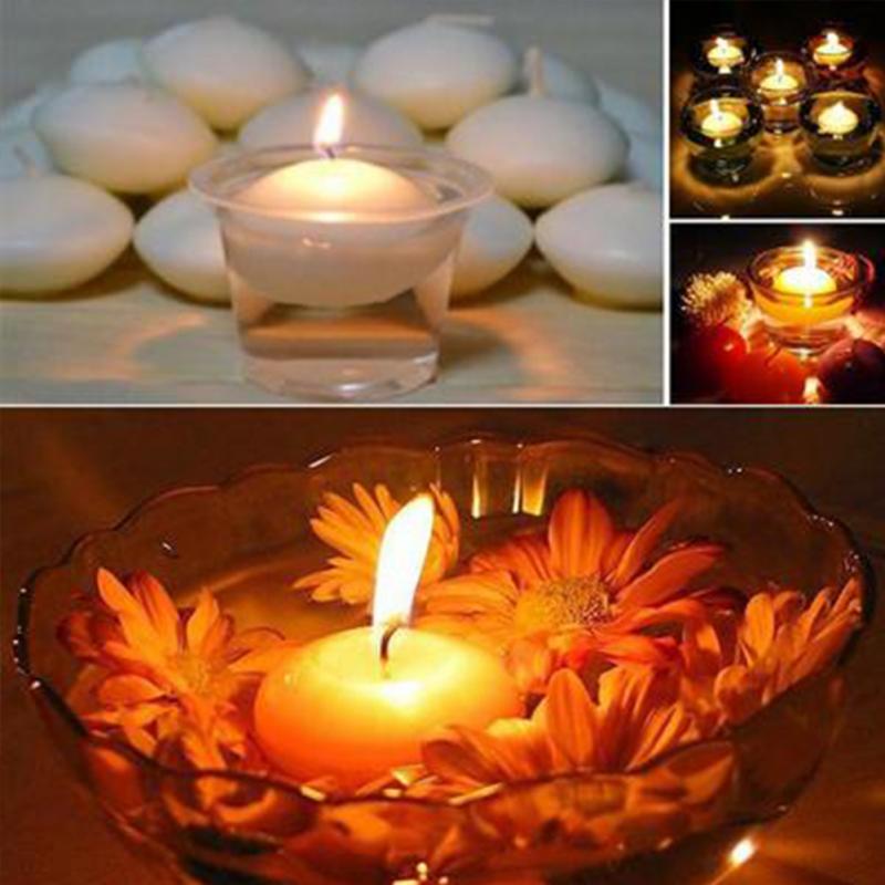 Bougies flottantes pour décoration de maison, événement, fête de mariage, décoration de noël, 10 pièces/lot