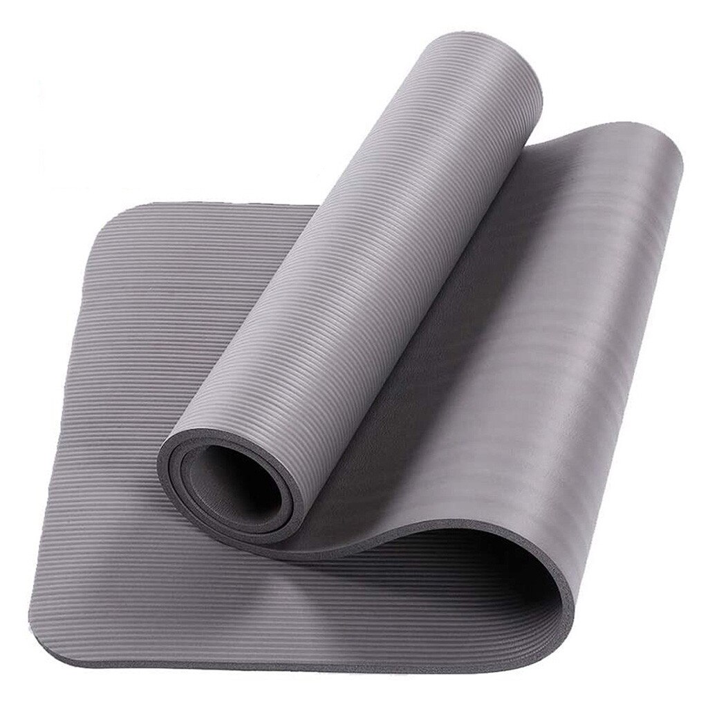 Yoga Mat - 173x61cm - 10mm Thick - Anti-slip - PVC - Fitness Exercise Pad