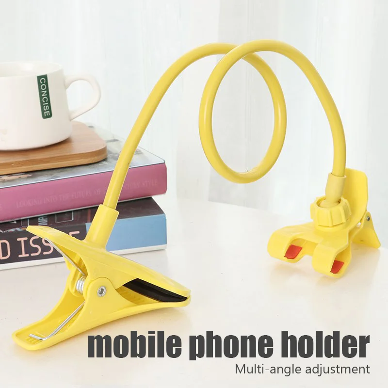 Suporte do telefone móvel universal, Suporte preguiçoso flexível, Clipe de telefone celular ajustável, Home Bed Desktop Mount Bracket, Smartphone Stand
