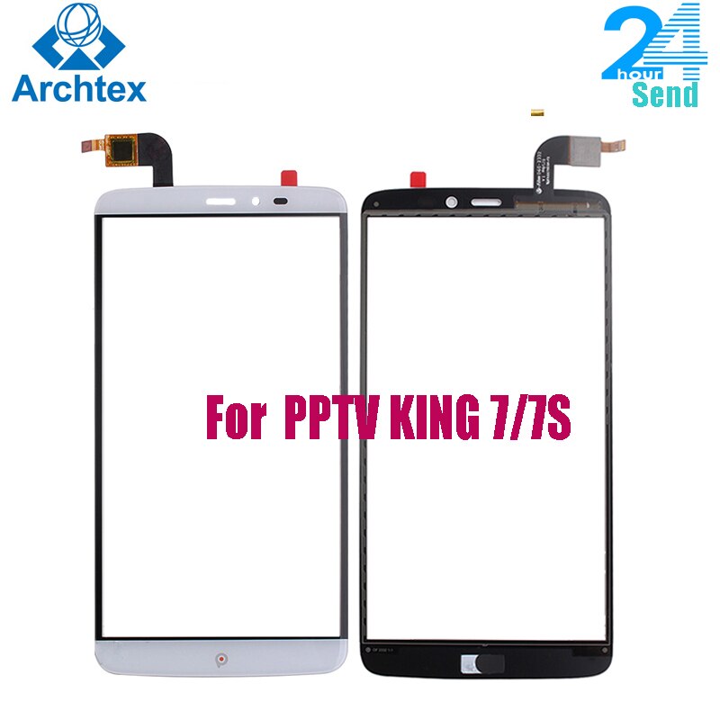 Repuesto de cristal del Panel frontal del Sensor de Digitalizador de pantalla táctil Original PPTV KING 7/7S + herramientas de 6,0 pulgadas en stock