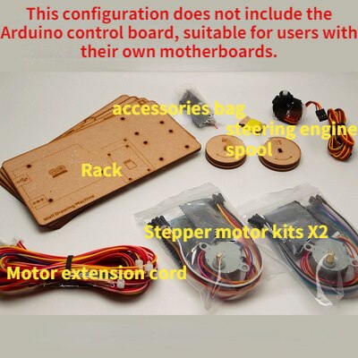 Pintura de pared robot scribit maker project suite polargraph: Rack with motor
