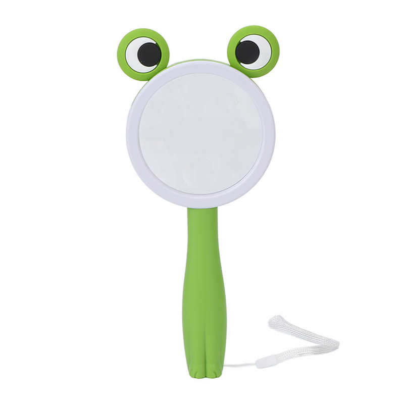 Handheld Magnifier Cute Appearance Kids Reading Magnifier for Kids Science Experiment: Frog